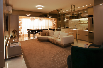 Prazer da convivência valorizado nas soluções de design de interiores