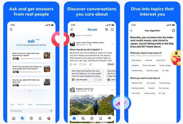 Meta apresenta o Forum, sua nova plataforma inspirada no Reddit